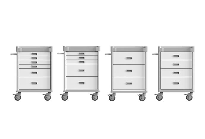 Highly Customizable Emergency Medicine Trolley in Sizes Highly Customizable Emergency Medicine Trolley in Sizes