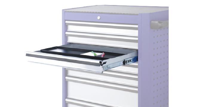 Internal Stationery Case Installed in a Tool Box Workstation