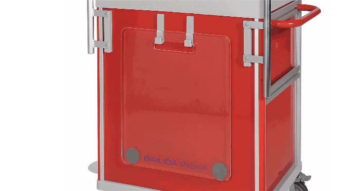 CPR Board & Hooks Installed on Hospital Emergency Trolley Equipment