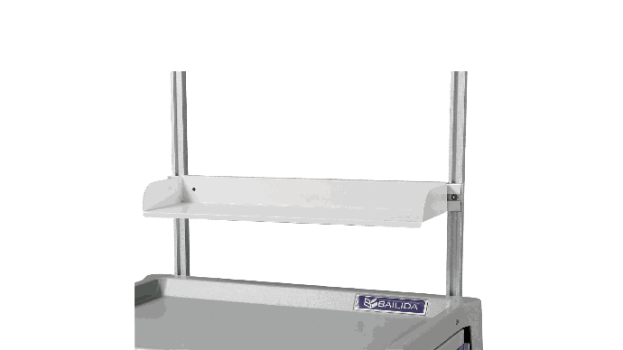 Worktop Shelf Installed on Medical Trolleys