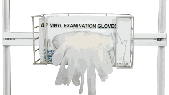Glove Dispenser Designed for Anesthesia Supply Carts