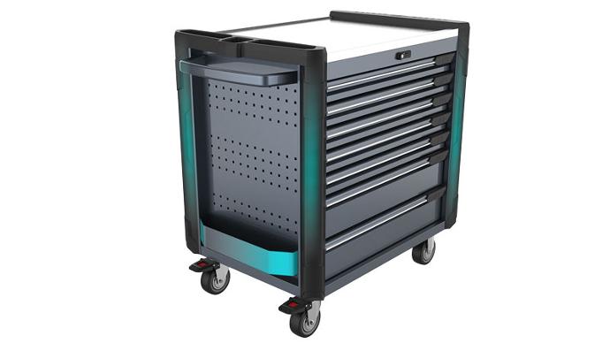 Tool Cabinet Trolley with Custom Detachable Side Panel
