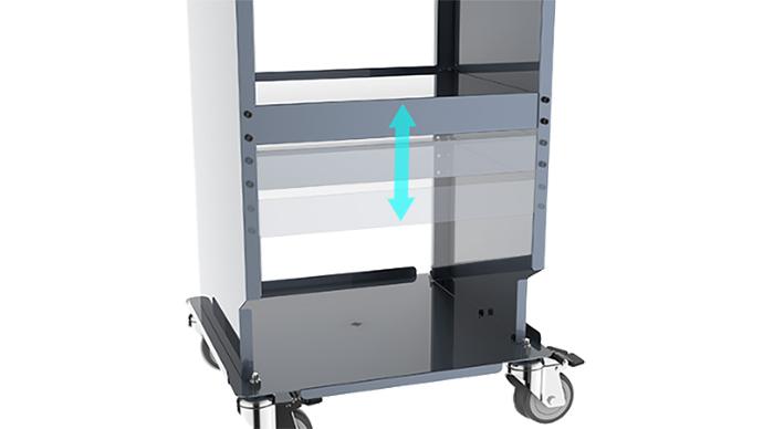Tool Cabinet Trolley with Custom Detachable Side Panel
