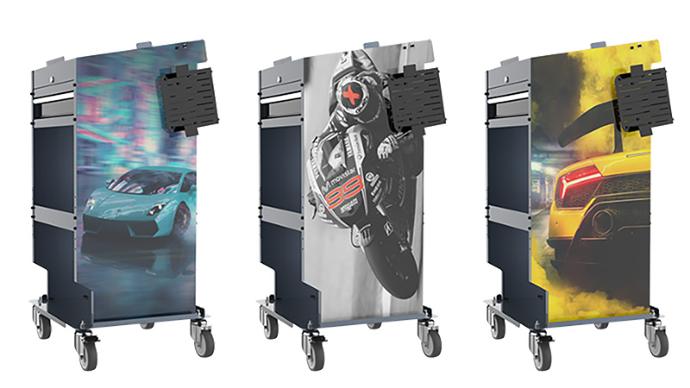 Tool Cabinet Trolley with Custom Detachable Side Panel