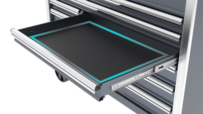 Tool Cabinet Trolley with Custom Detachable Side Panel