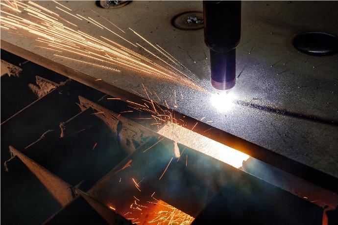 Welding during sheet metal processing